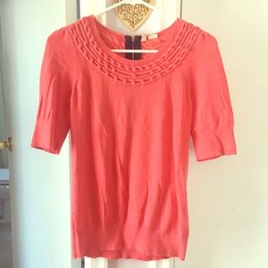 Urban outfitters sweater in coral w/ Zip up back!